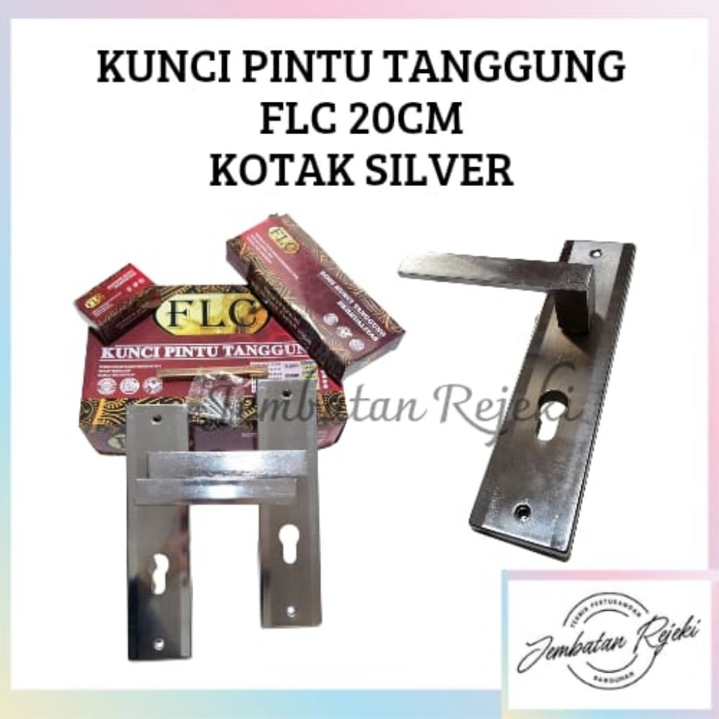 Slot pintu tanggung/Kunci pintu tanggung FLC Silver