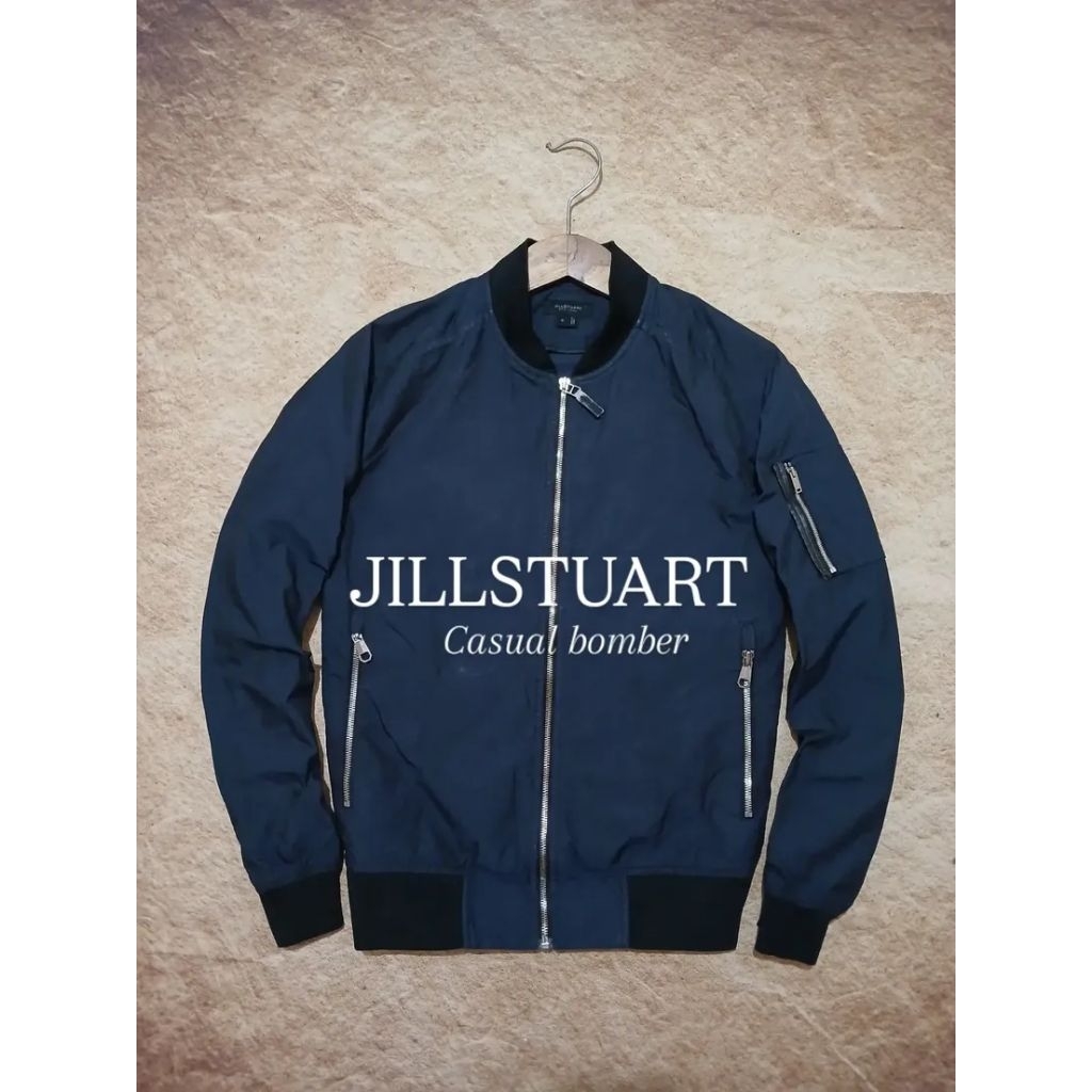 jaket bomber casual JILL STUART bahan kanvas adem recomend bekas/second/preloved