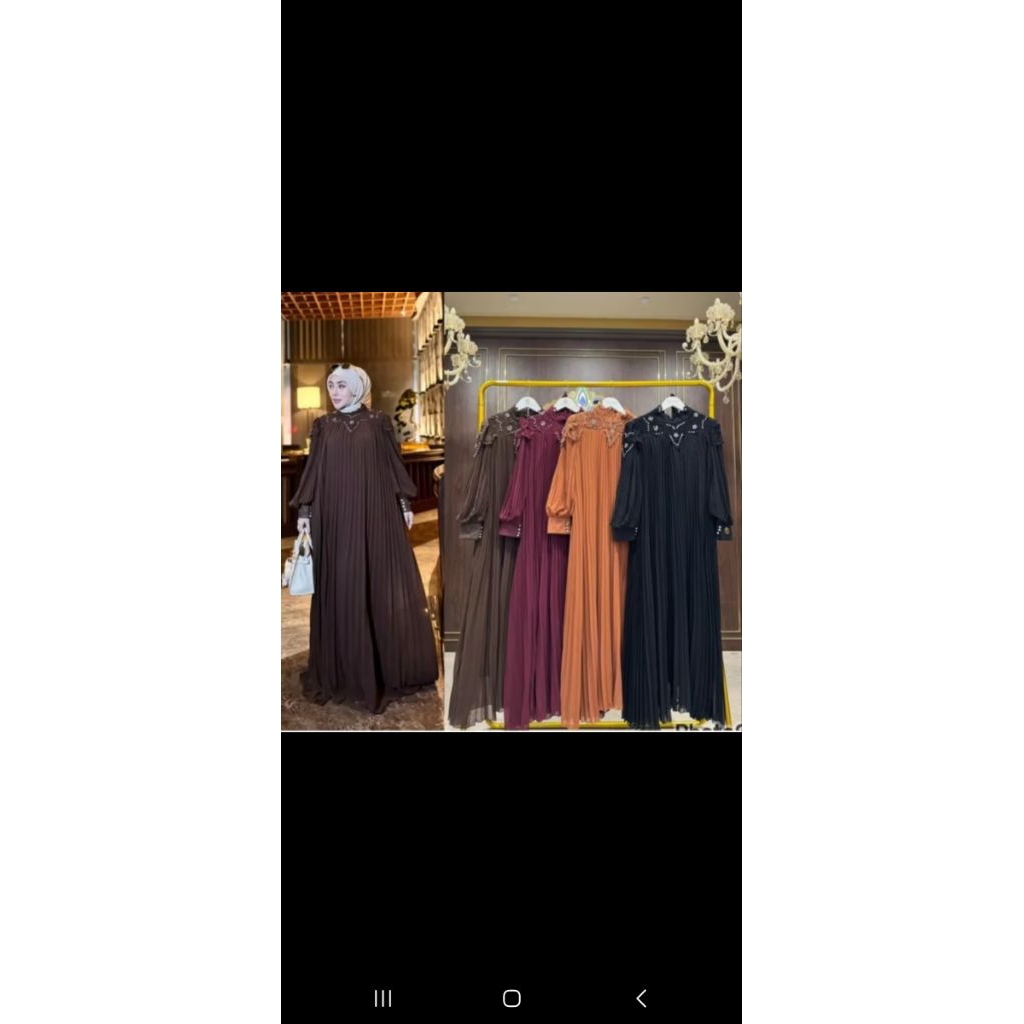 Gamis plisket 100 % ORI SHELLASAUKIA