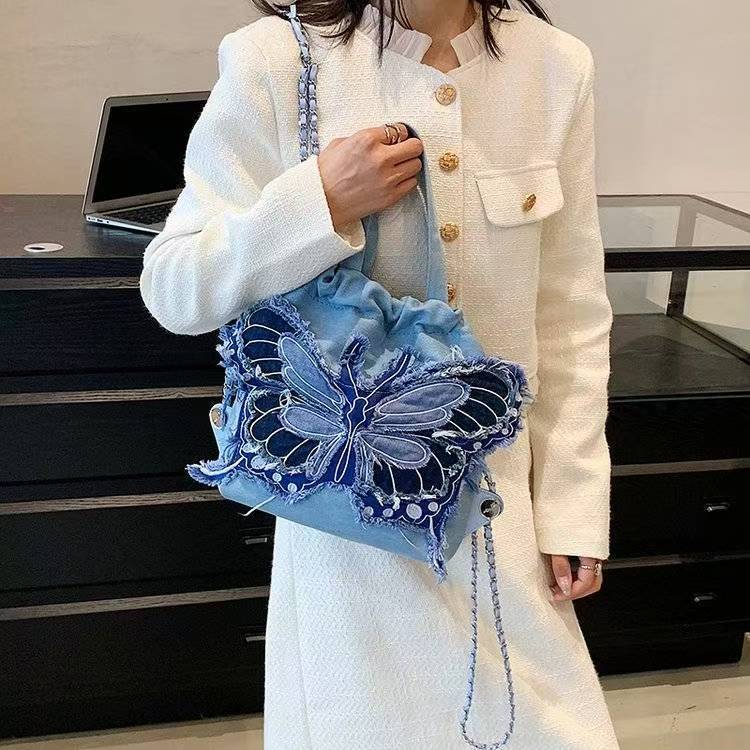 tas ransel wanita korean style aesthetic Tas Ransel Denim Wanita | Tas Sekolah Mahasiswi | Ransel Mo