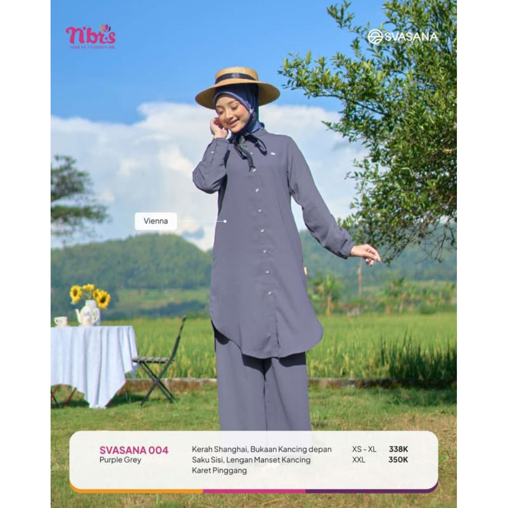 GAMIS NIBRAS SVASANA 004 PURPLE GREY