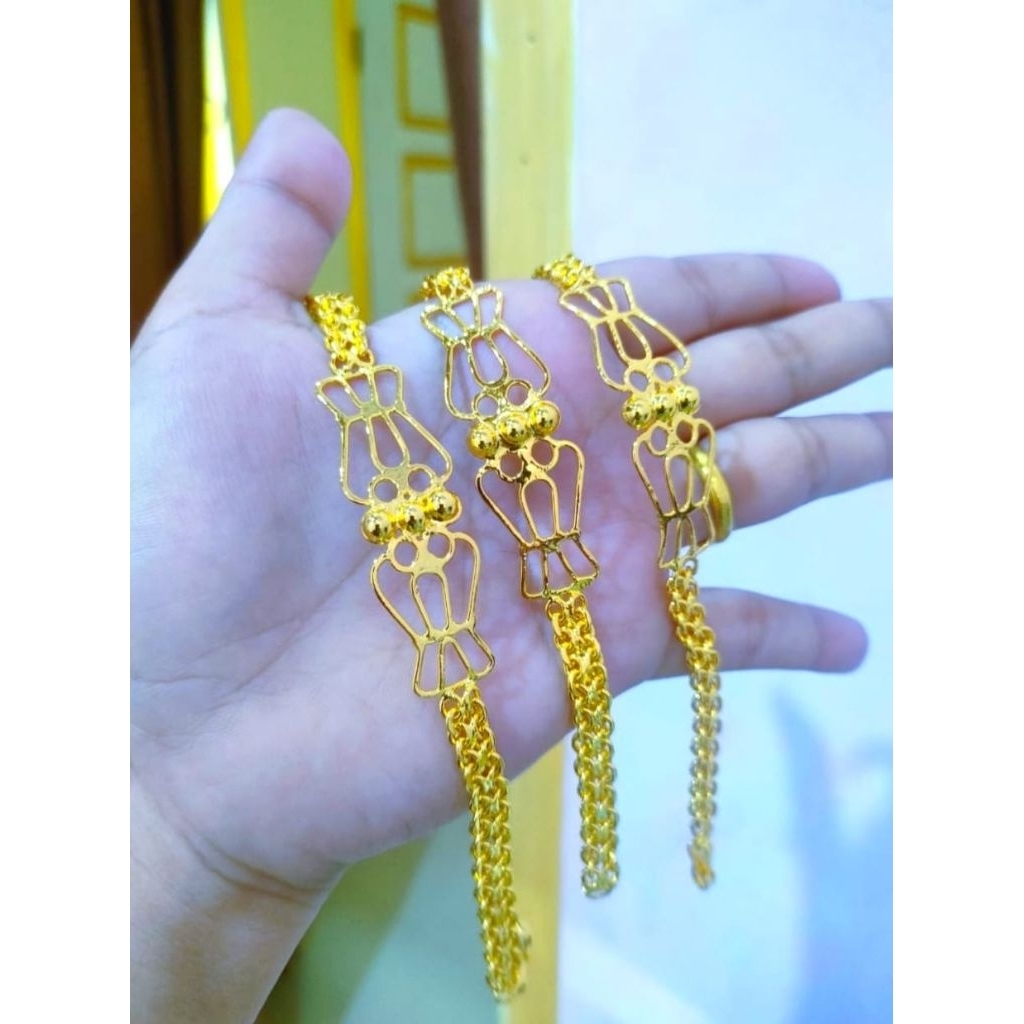 Gelang koin 1991/Kuningan anti karat ready