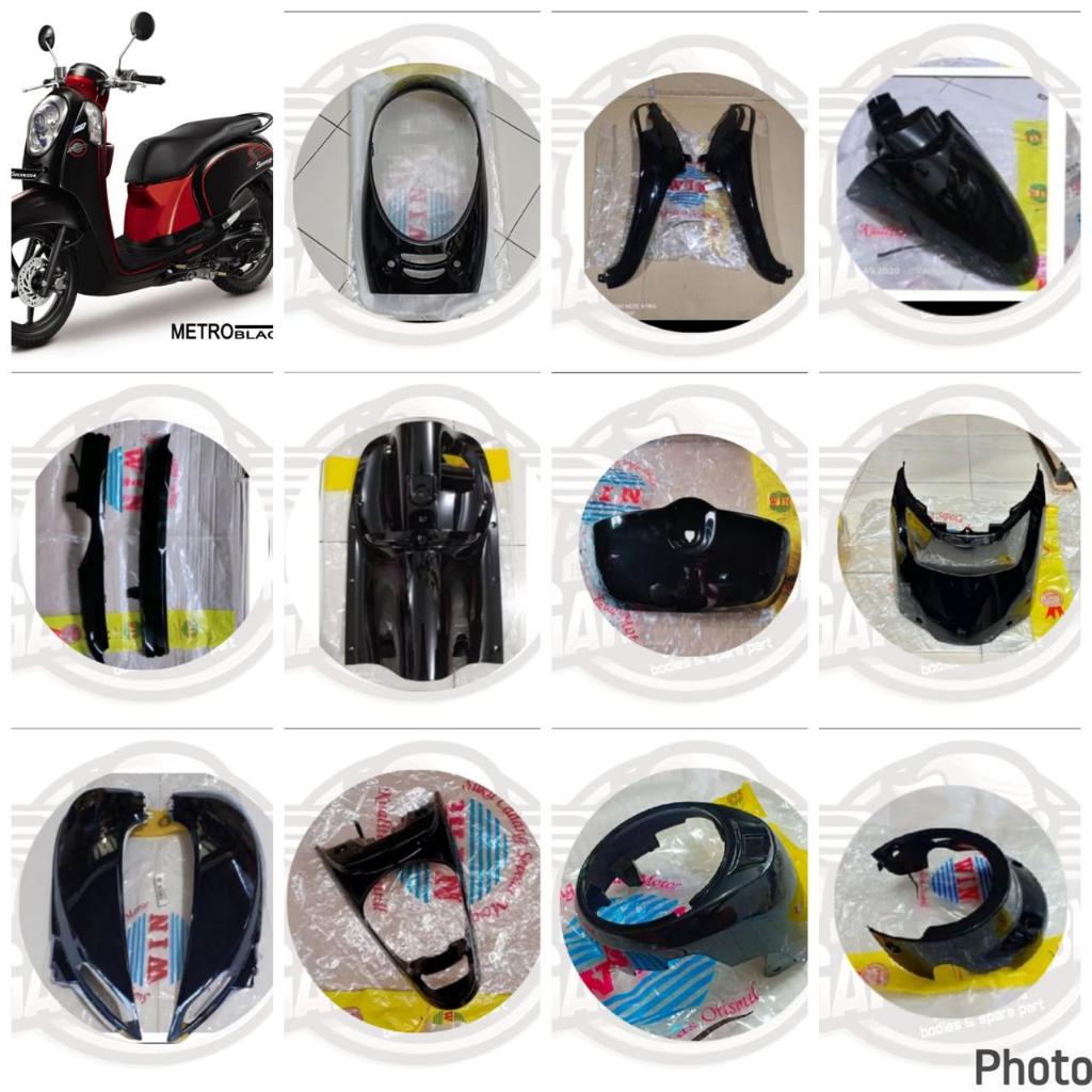 WIN ORIGINAL Jual Satuan / Jual Eceran Cover Full Body Bodi Halus Honda Scoopy fi esp k16 2013 2014 