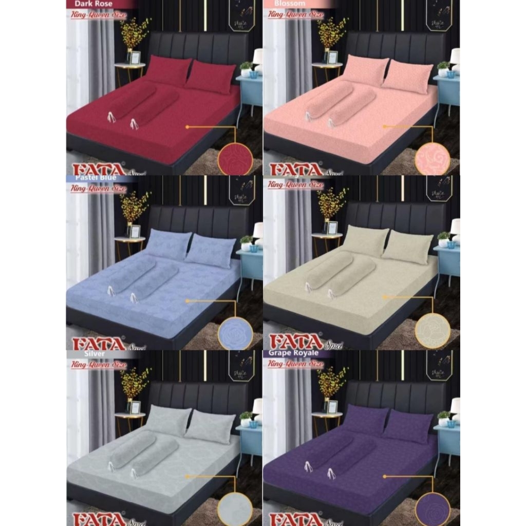 FATA SPREI 160X200 TINGGI 25cm POLOS EMBOSS / SPREI 160x200 TINGGI 25cm