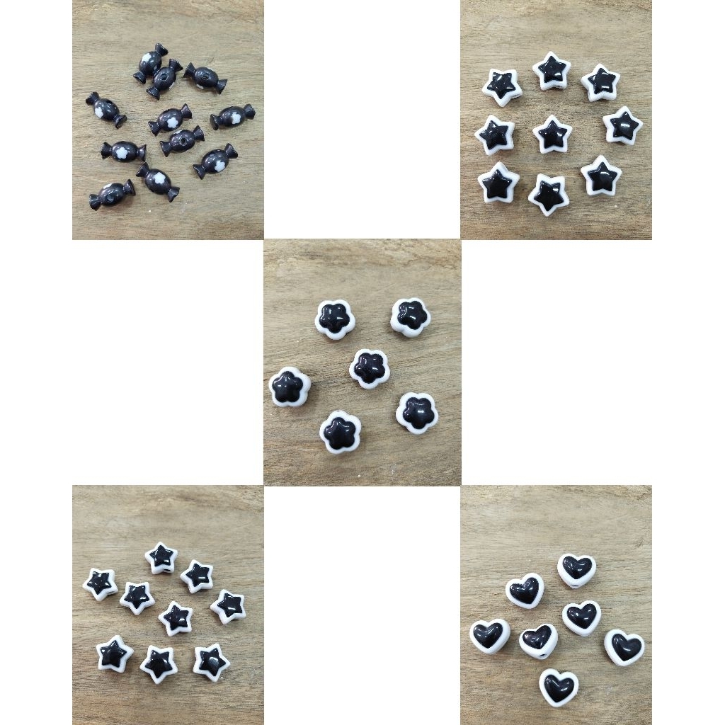 Manik Manik Hitam putih