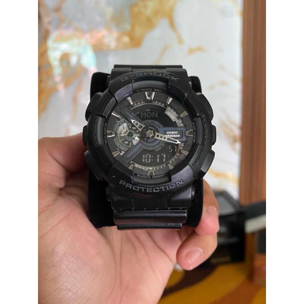 Jam Tangan Pria G-Shock GA-110-1B Original Second