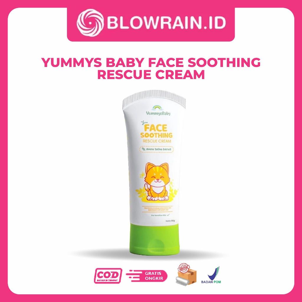 YummysBaby Face Soothing Cream SPF 20 PA++ | Perawatan Kulit Wajah Bayi Atasi Flek Bruntusan Ruam