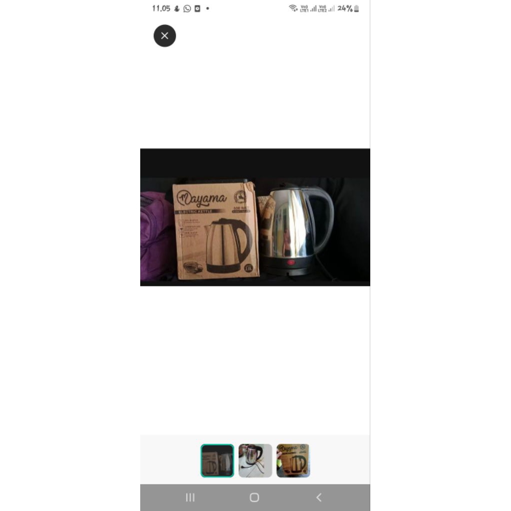 termos listrik teko listrik air panas