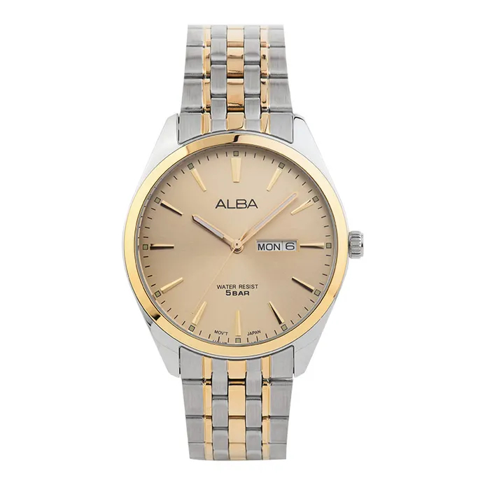 Jam Tangan Pria Tali Rantai Alba AB AJ6184