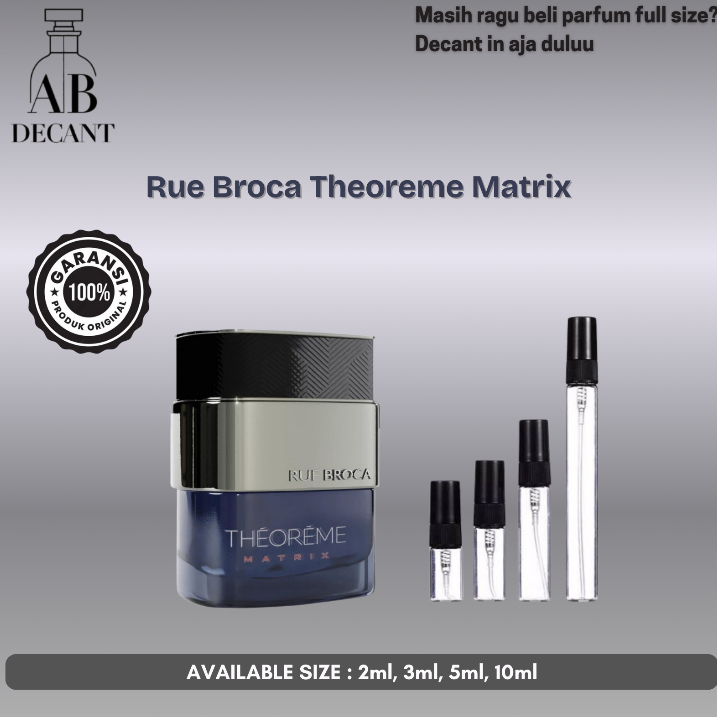 Decant Parfum Rue Broca Theoreme Matrix