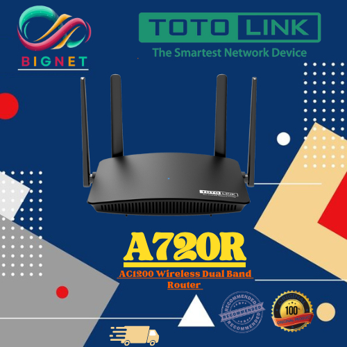 TOTOLINK  A720R  AC1200 Wireless Dual Band Router