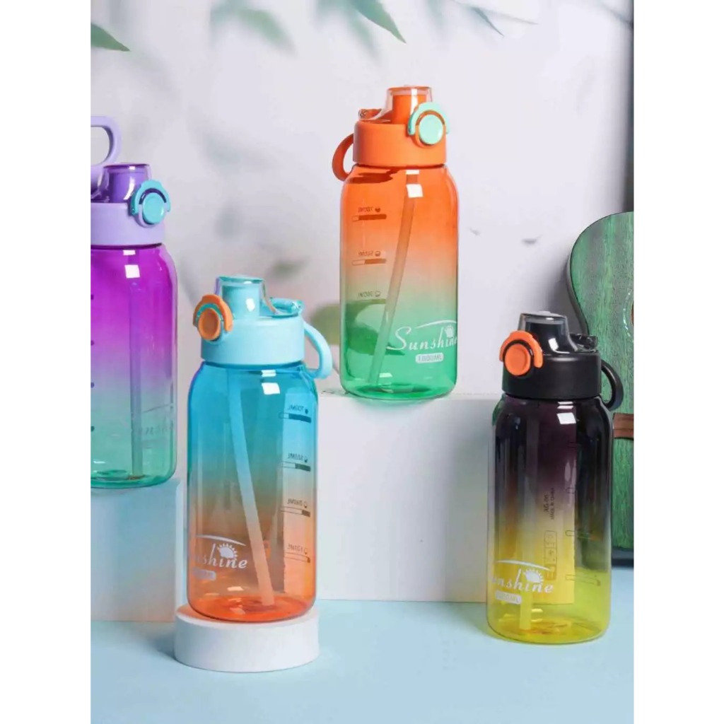 BOTOL MINUM RAINBOW 1000ML BPA FREE/BOTOL MINUM GRADASI 1000ML