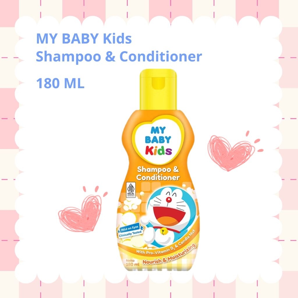 MY BABY Kids Shampoo & Conditioner Nourish & Moisturizing - Shampoo Anak 180ml