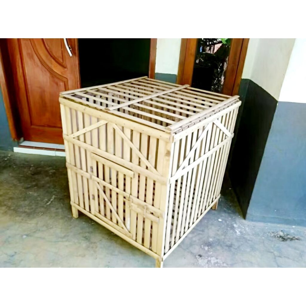 Kandang Ayam Bambu Rakitan