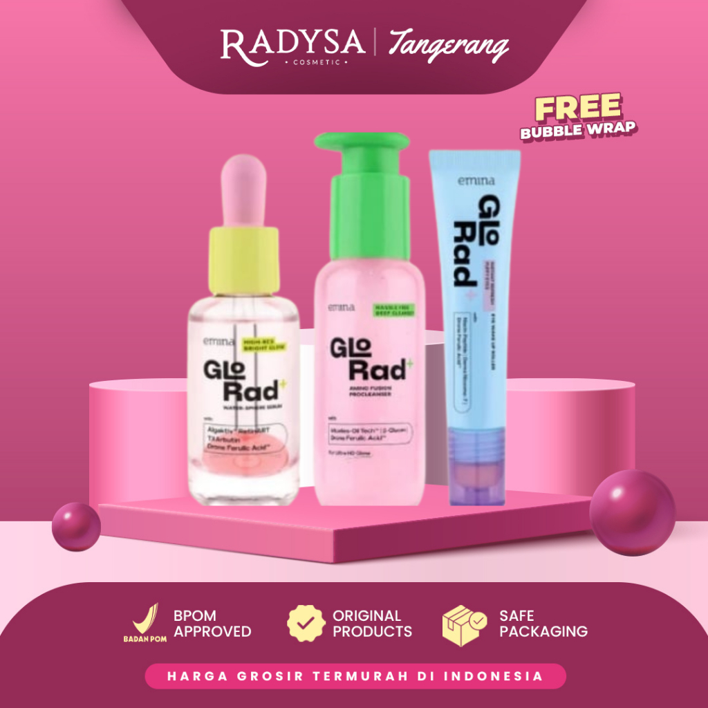 RADYSA TGR   - EMINA GloRad Series Amino Fusion Procleanser 100ml / Cleanser - Instant Refresh Puffy