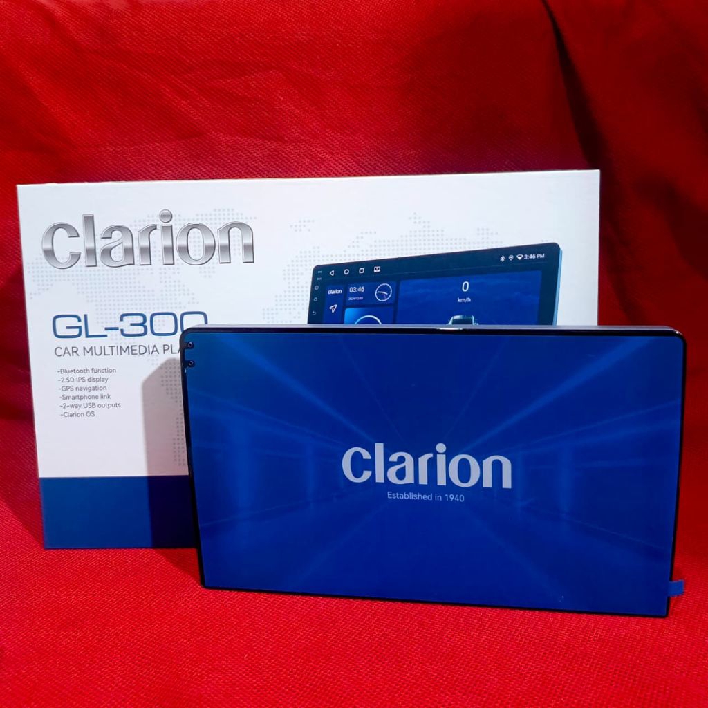Clarion GL 300 - Car Head Unit Android Clarion Ram 4/64 GB 9 inch Layar Original | Audio mobil