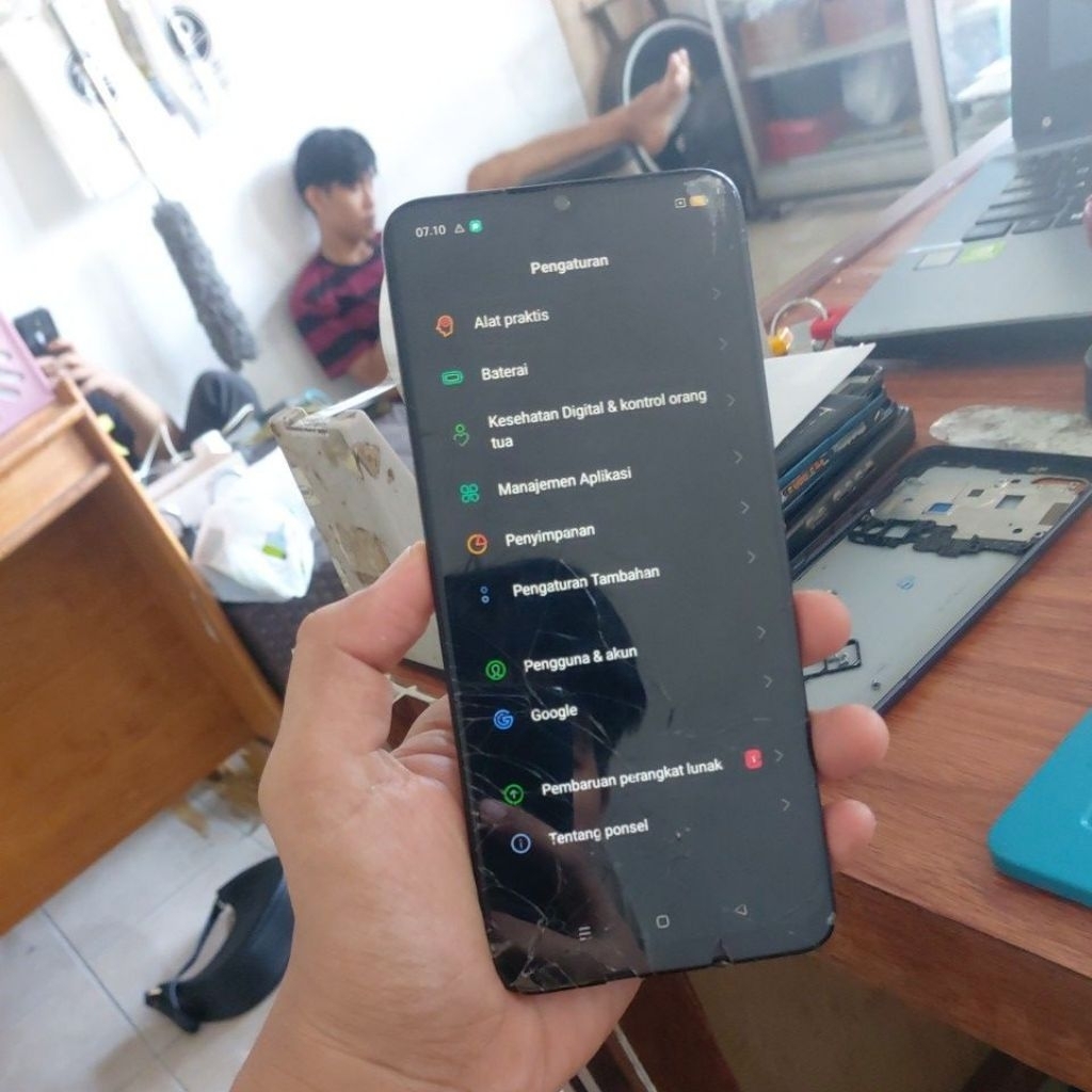 LCD OPPO A16 ORIGINAL COPOTAN RETAK