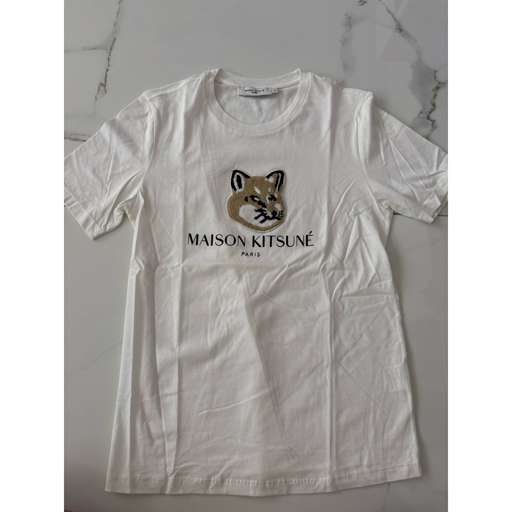 Kaos putih Maison Kitsune Paris (Preloved)