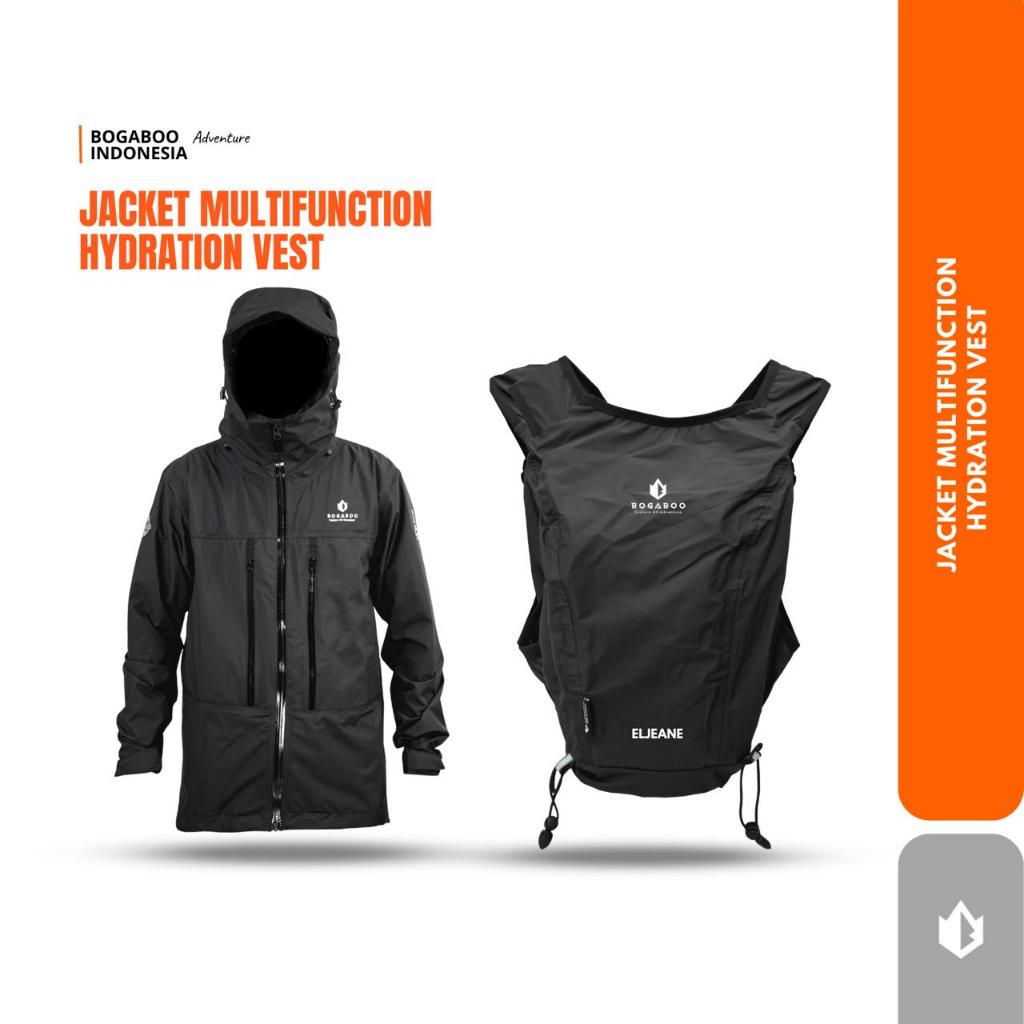 BOGABOO jacket Eljeane WATERPROOF Pria wanita - tas hydropack Eljeane 10 L trail running - tas lari 