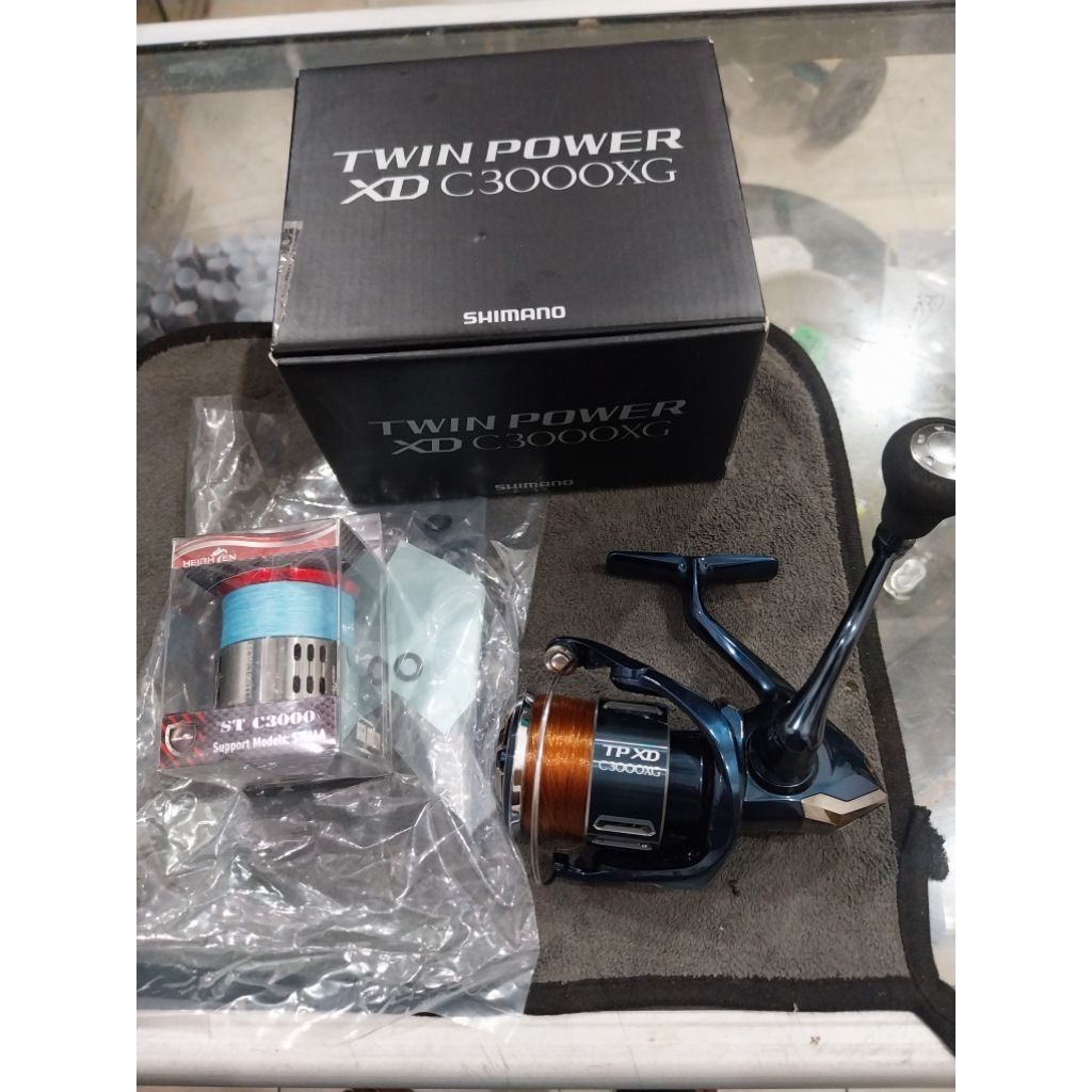 reel shimano twin power xd 2021 C3000XG free spool heigh7en