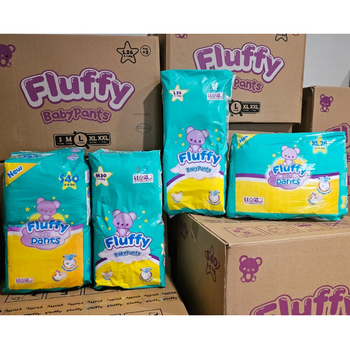 FLUFFY popok bayi celana pants baby diapers murah promo