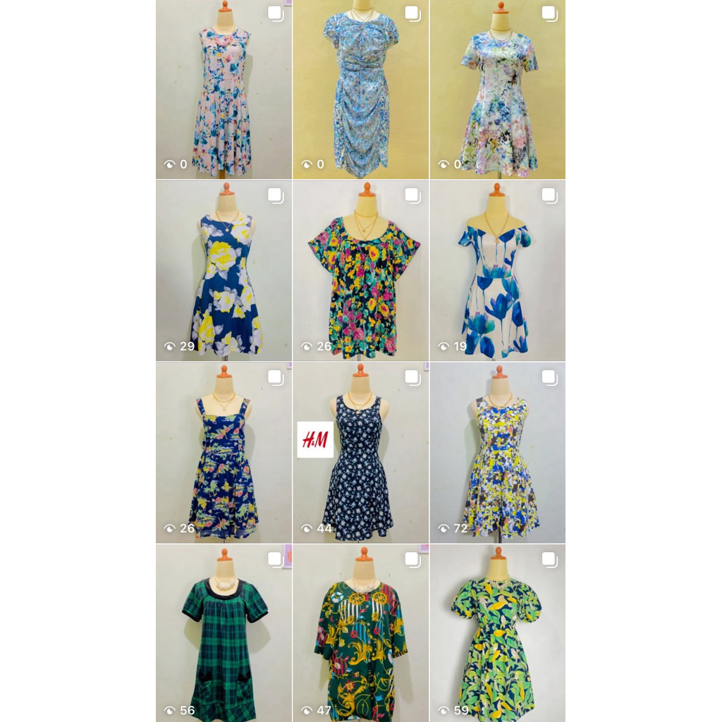 Summerfinn Flower Dress Collection - Koleksi dress formal casual korean parisian look motif bunga fl