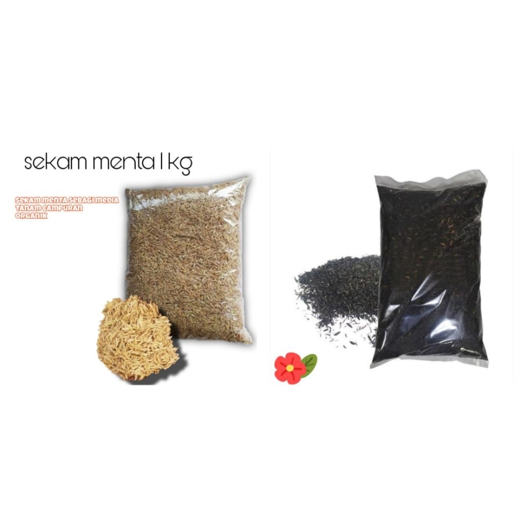 sekam menta / sekam bakar 1kg