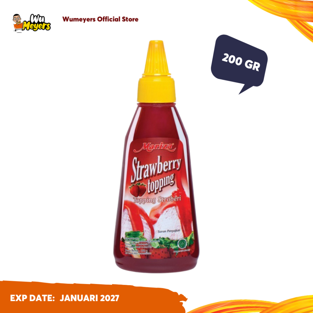 Mariza Topping Strawberry - Selai Toping Buah Strawberry 200gr