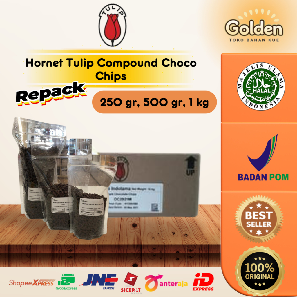 

Hornet Tulip Compound Choco Chips 250 gr, 500 gr, 1 kg