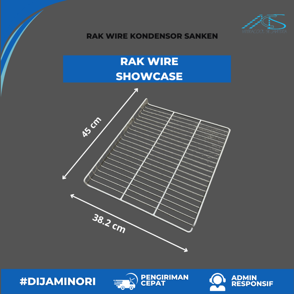Rak showcase Sanken 45 x 38 Wire showcase sanken