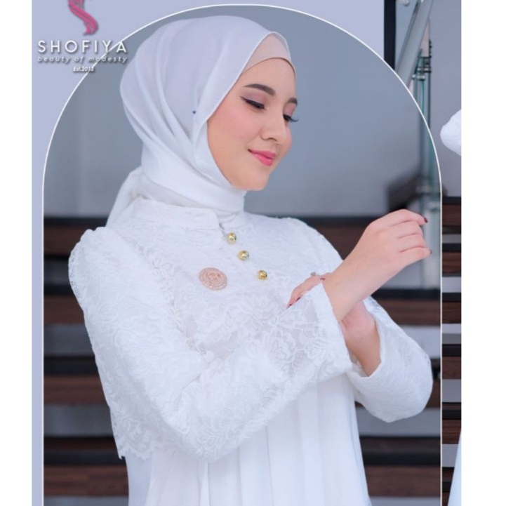 Kemala Dress – Gamis Kondangan Silky Premium Mix Brokat Import Elegan