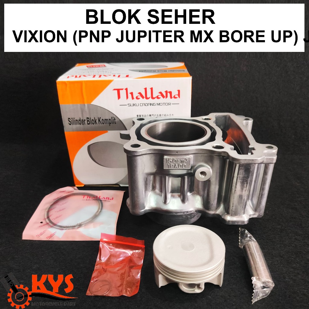 BLOK SEHER ASSY KOMPLIT VIXION 150 / BISA BUAT BORE UP JUPITER MX 135 CC THALLAND