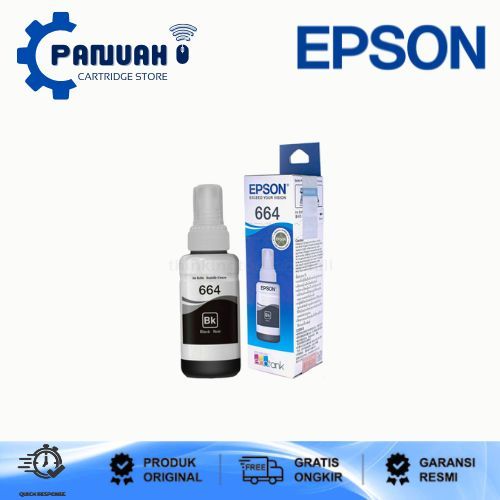 Tinta Epson 664 Original For-L100/L110/L120/L200/L220 - Hitam