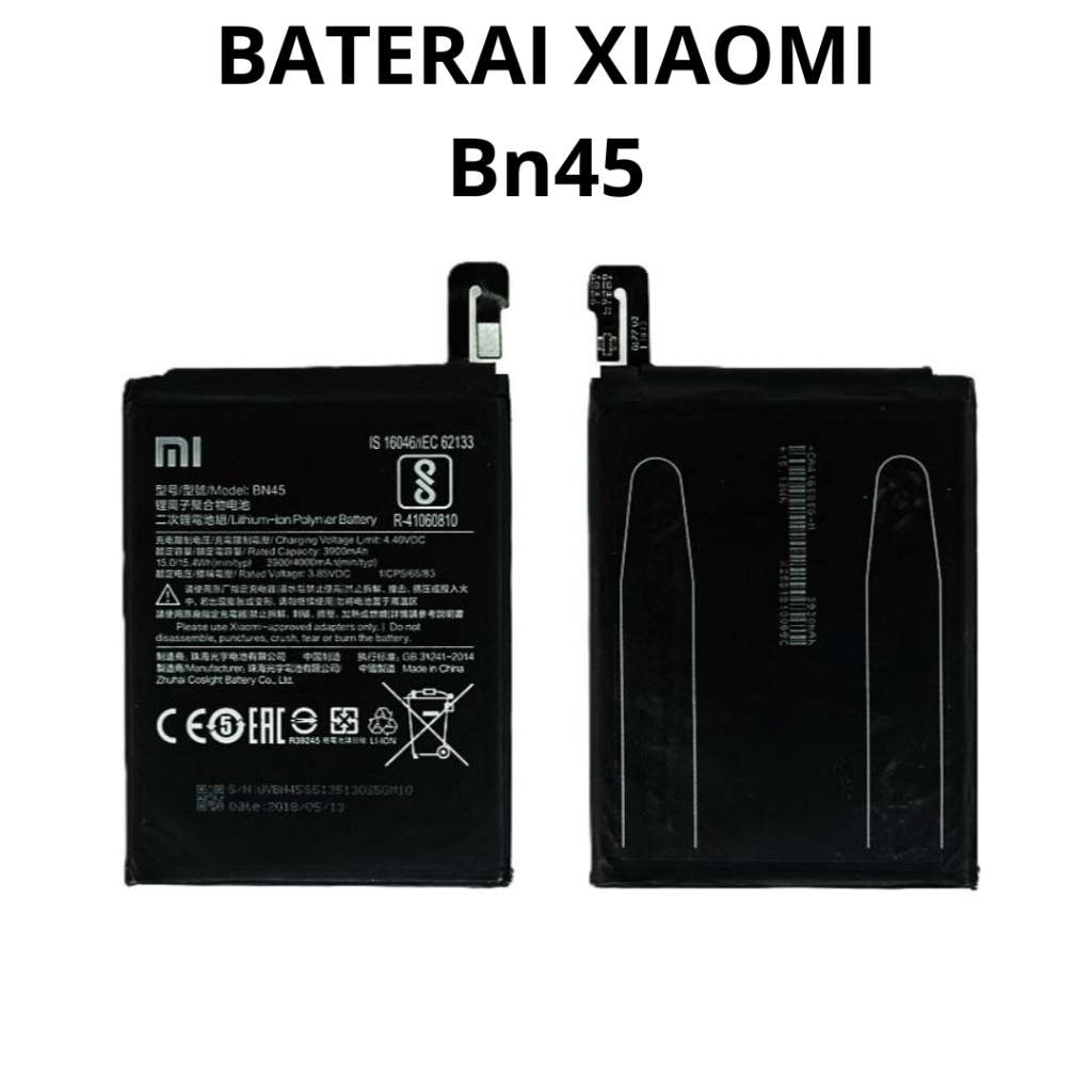 BATERAI BATTERY XIAOMI BN45 XIAOMI REDMI NOTE 5 / NOTE 5 PRO DOUBLE [IC POWER] ORIGINAL