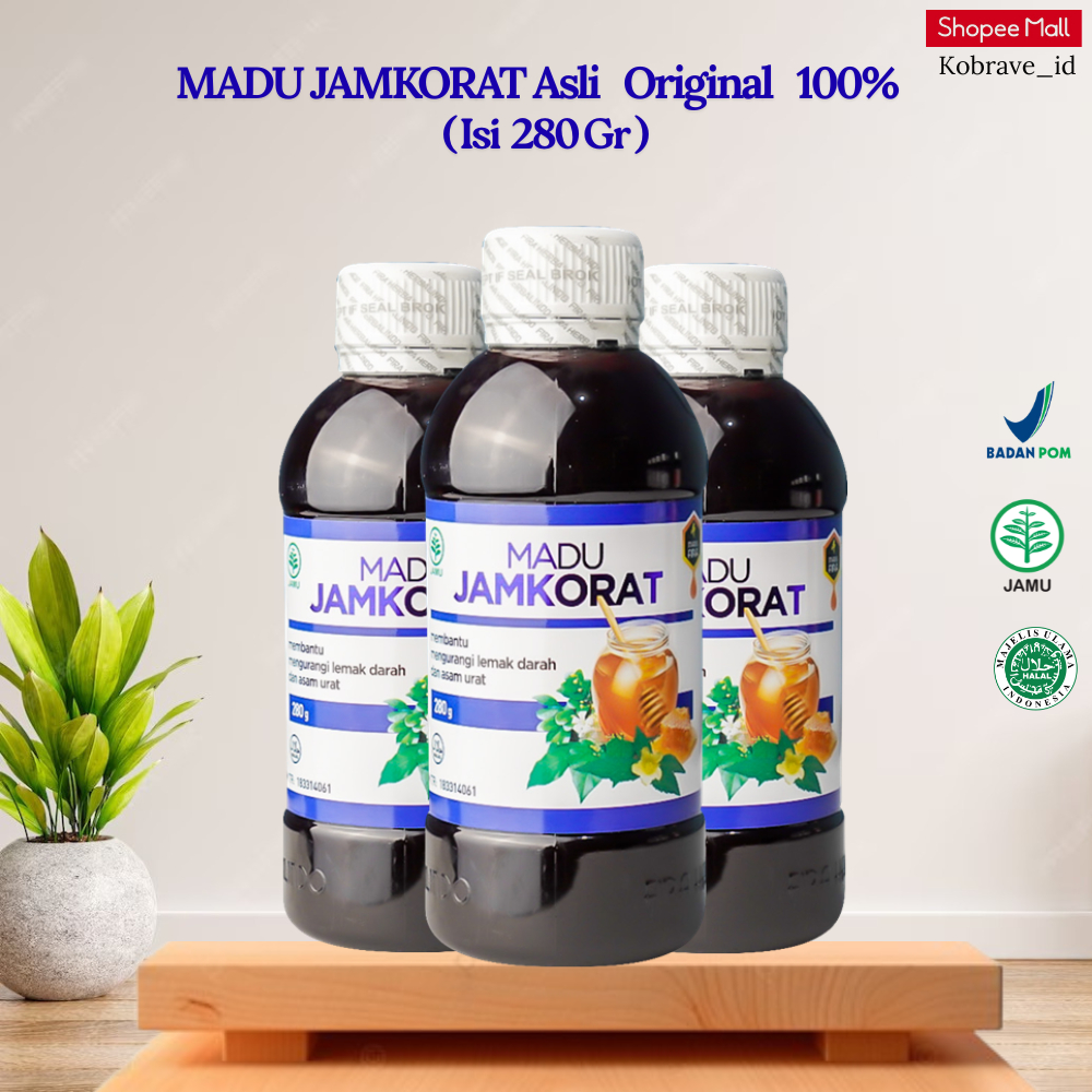 Madu Jamkorat Asli Original Obat Jamu Madu Penurun Kolesterol dan Asam Urat