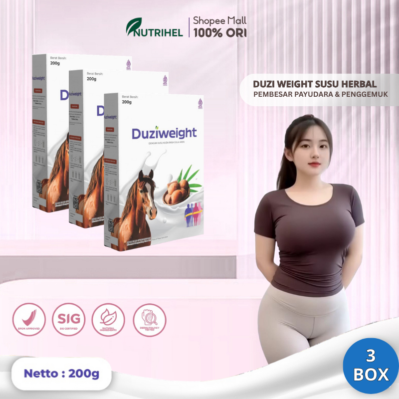 

Duzi Weight - Susu Kuda Pembesar Payudara & Penambah Berat Badan | Herbal |