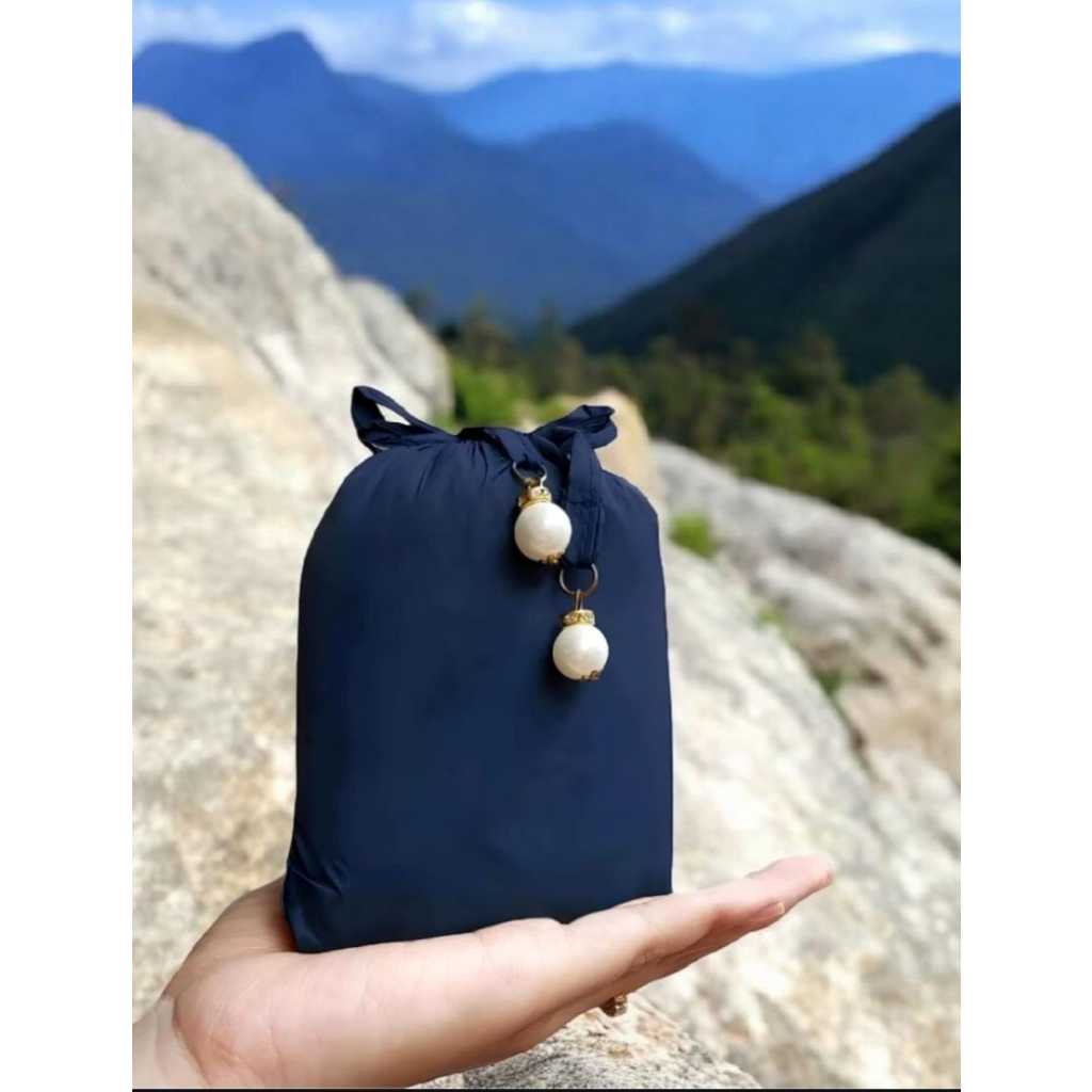 Mukena Traveling Bahan Parasut Korea // Tas Mini Mukena Traveling