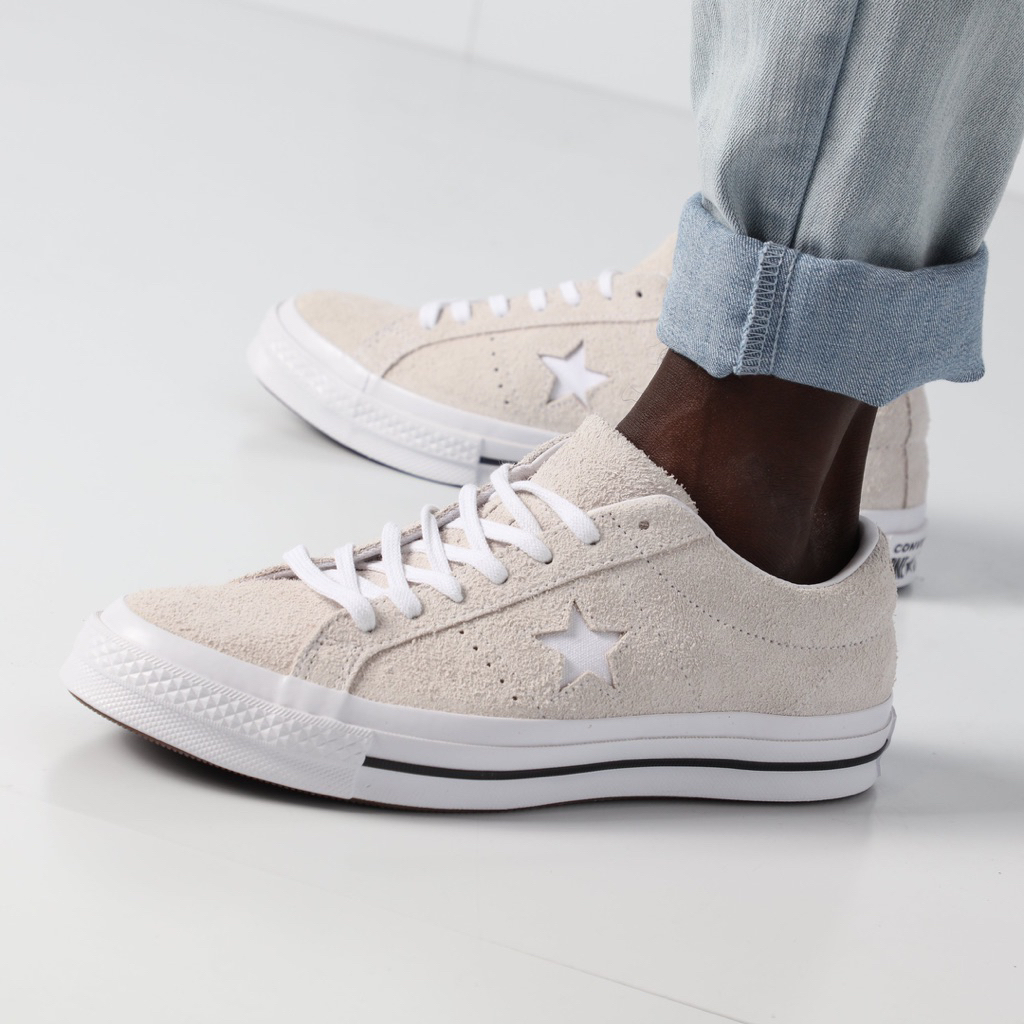 CONVERSE One Star Low Vintage Suede White Grey