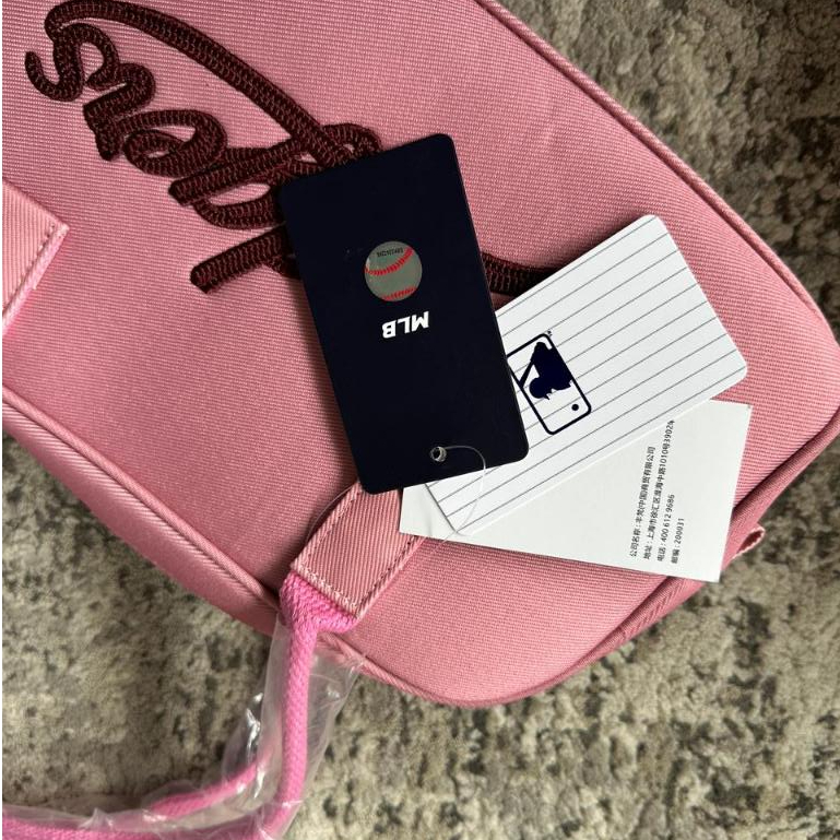 MLB  Túi Official Varsity Culsive Denim Shoulder Bag LA Dodgers - Pink