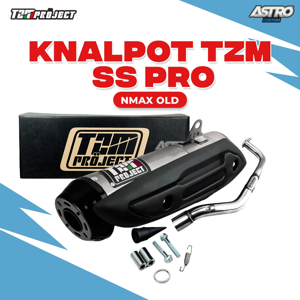 Knalpot TZM Project SS PRO STD Nmax 155 Aerox Lexi 125 Vario 125 150 Beat Scoopy ESP Racing Kenalpot