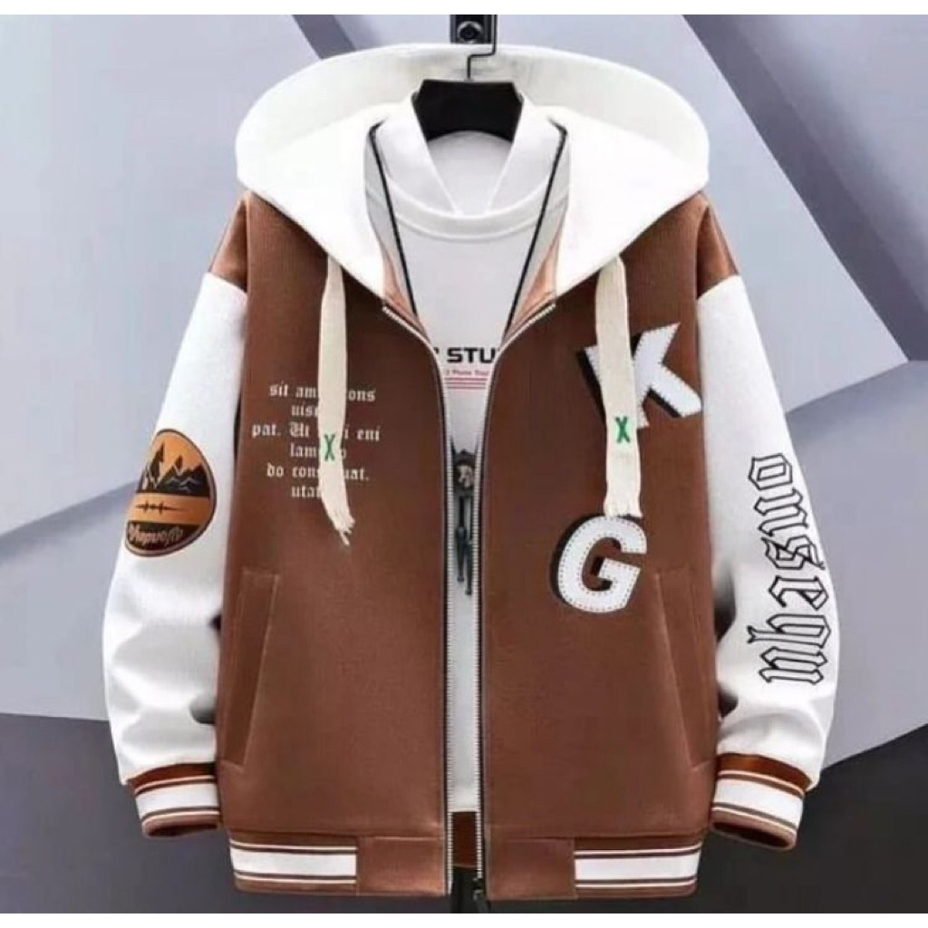 Jaket Hoodie Pria Kasual Cocok Untuk Outfit Remaja & Dewasa