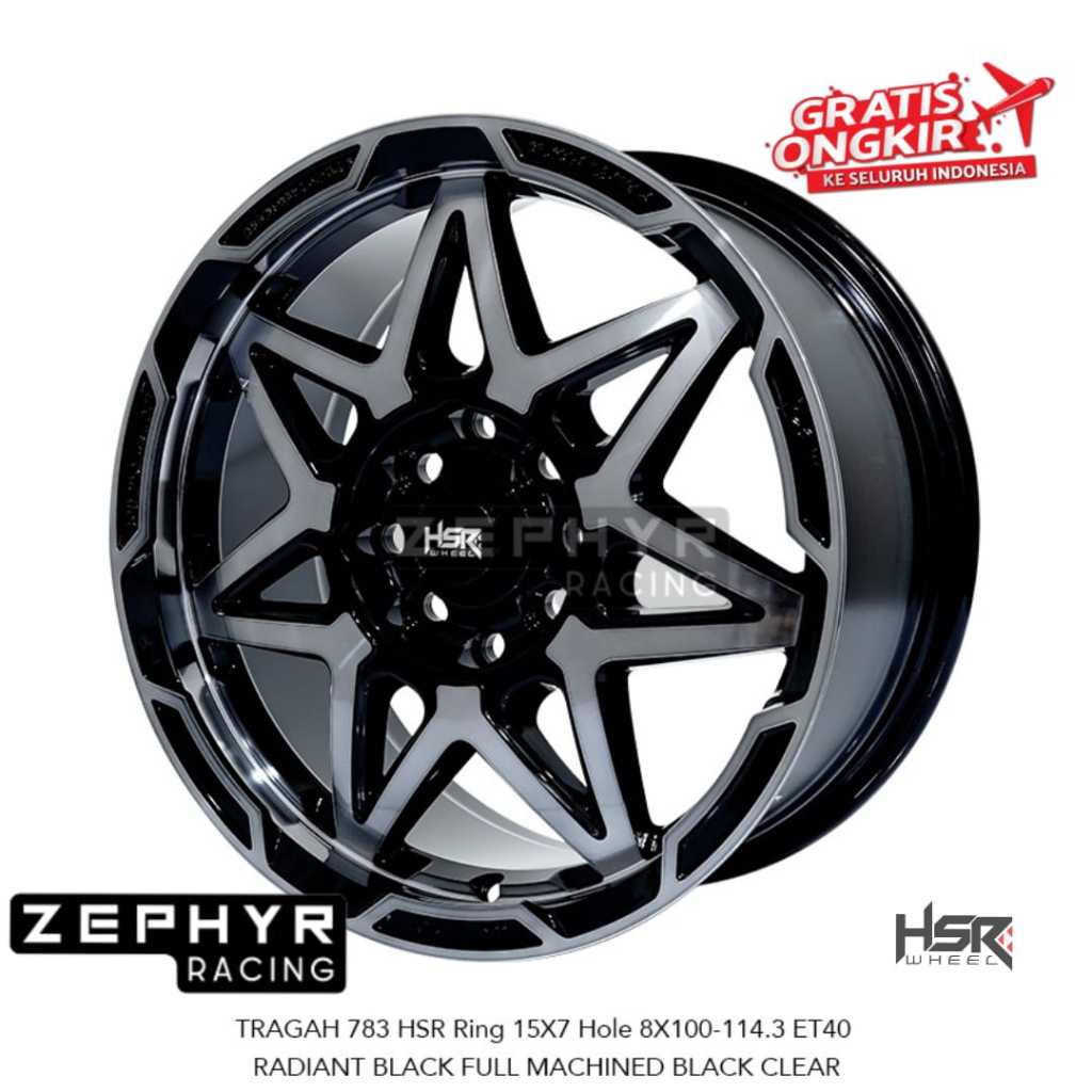 VELG HSR TRAGAH R15 LEBAR 7 UNTUK AVANZA, XENIA, BRIO, MOBILIO,YARIS, VIOS, JAZZ DLL RING 15