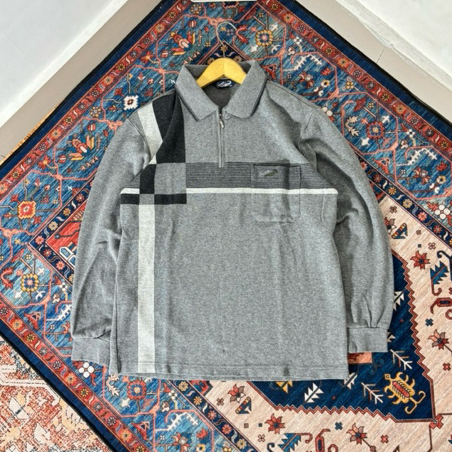 POLO HALF ZIP CROCODILE SECOND