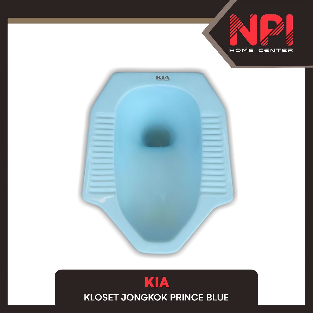 Kia - Closet / Kloset / Toilet Jongkok Squat WC Prince Blue Biru AS 20 CM Toto Garansi Resmi Pabrik