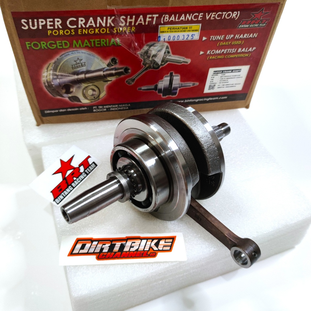 CRANKSHAFT KRUK AS BRT TIGER MEGAPRO GL CB 100 STROKE UP +6mm Total 68,2mm