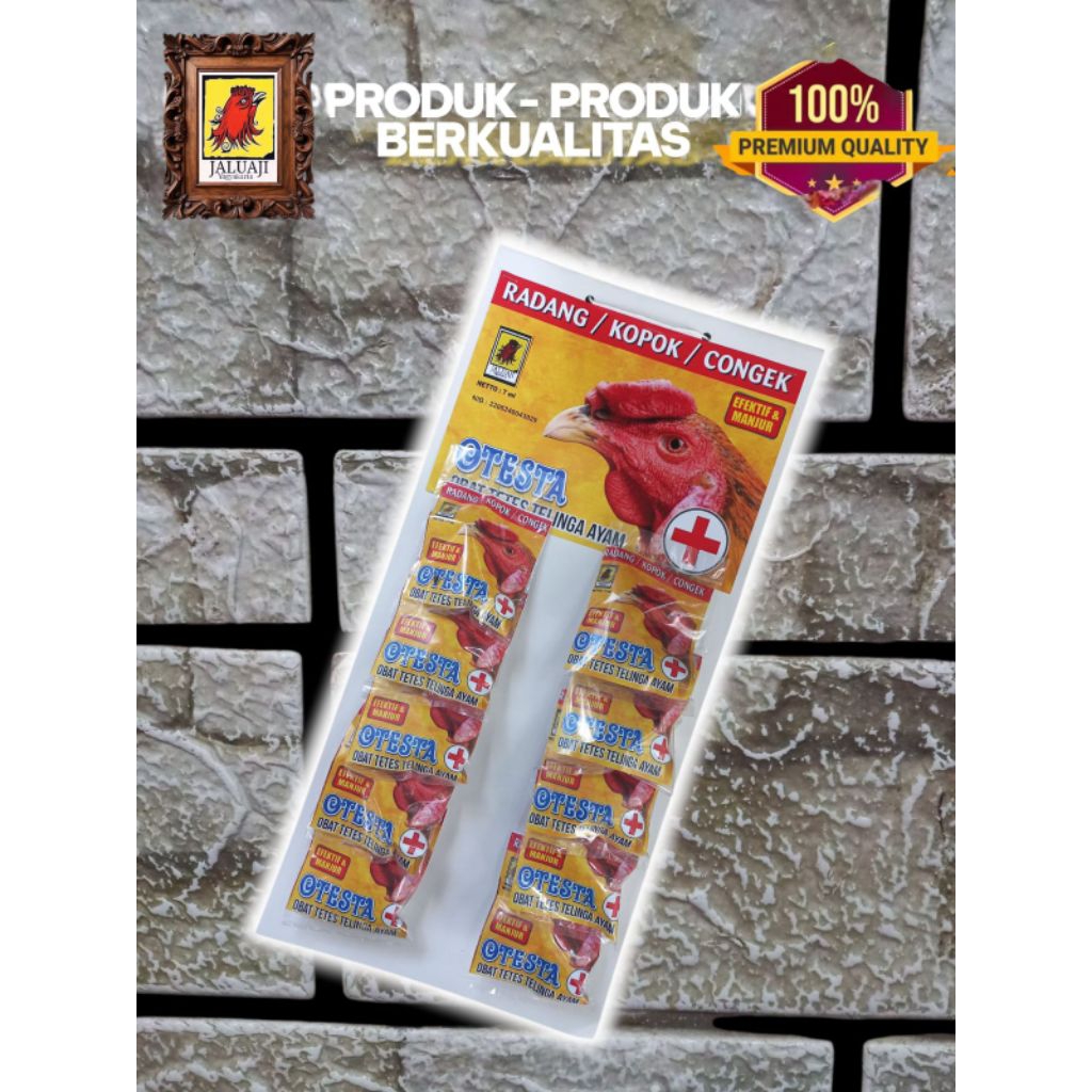Obat telinga ayam congek kopok bengkak tetes telinga ayam otesta perenteng