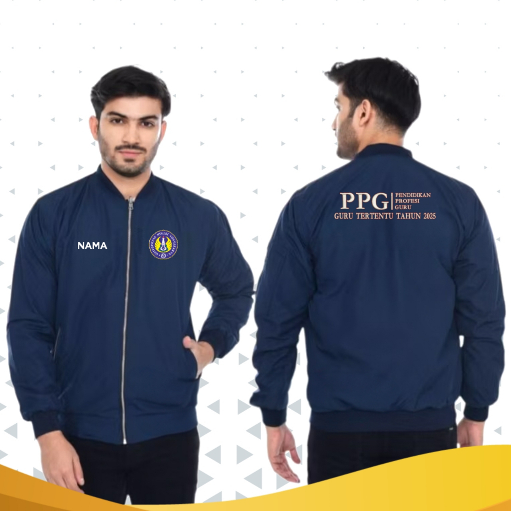 Jaket PPG UNY Universitas Negeri Yogyakarta Sablon Jaket PPG Universitas Sablon Free Custom Bisa Sat