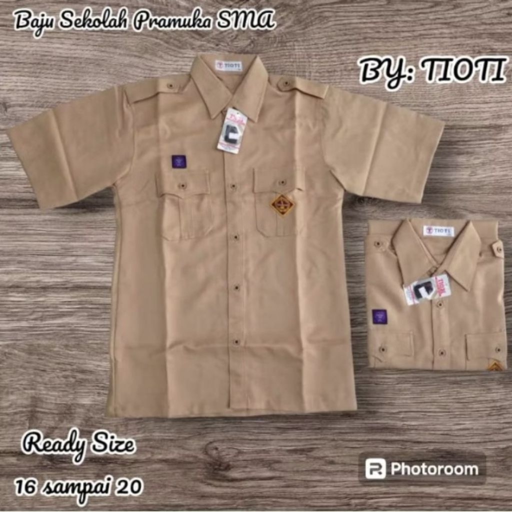 TIOTI KEMEJA SMA PRAMUKA NASIONAL PENDEK SERAGAM SEKOLAH
