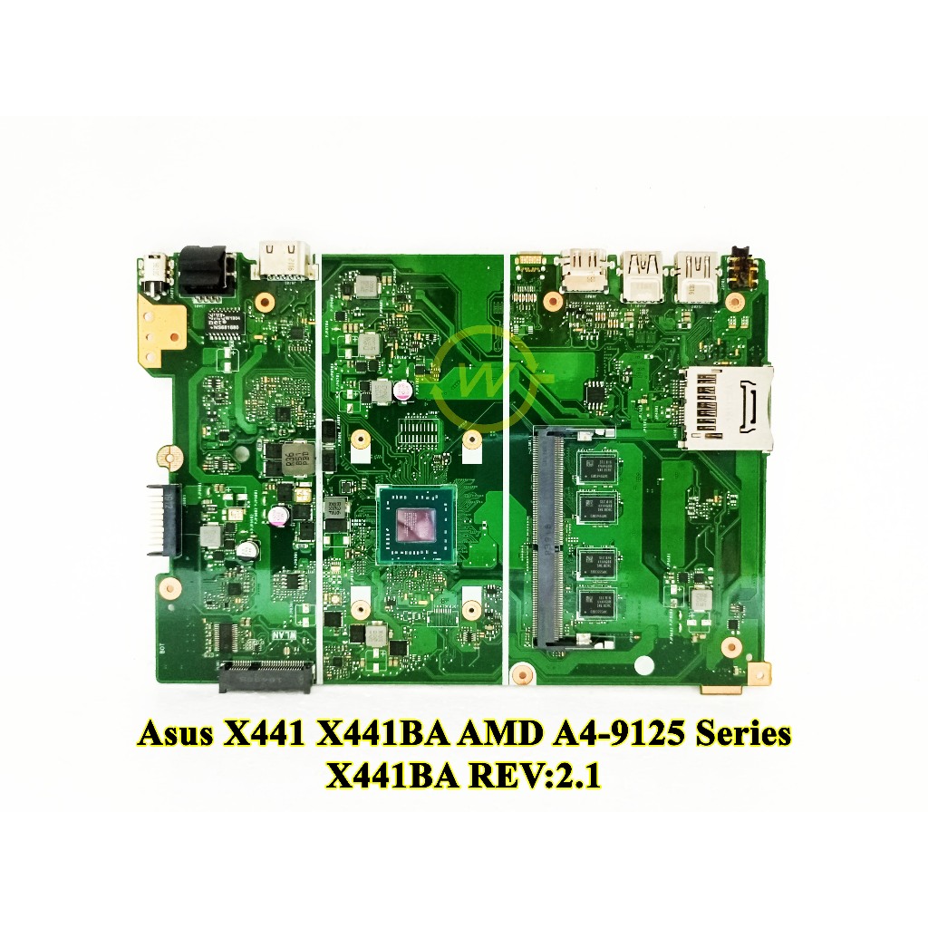 Mainboard Motherboard Mobo Laptop Asus X441B X441BA AMD A4-9125 Series
