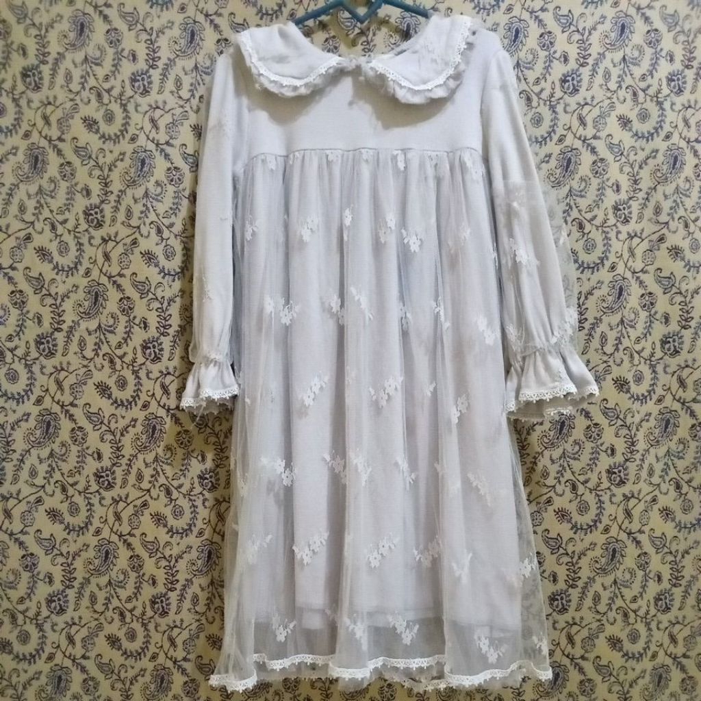 gaun dress tile baju muslim gamis anak perempuan prelove